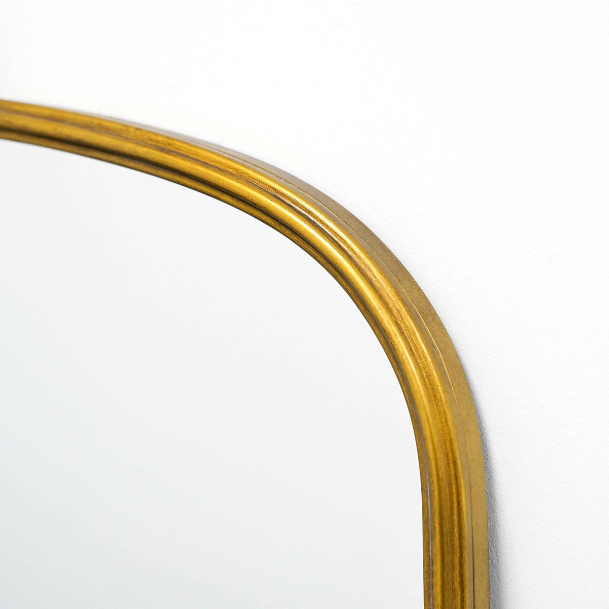 Amelia - Miroir Métallique Arqué Doré Pleine Longueur 186cm x 100cm