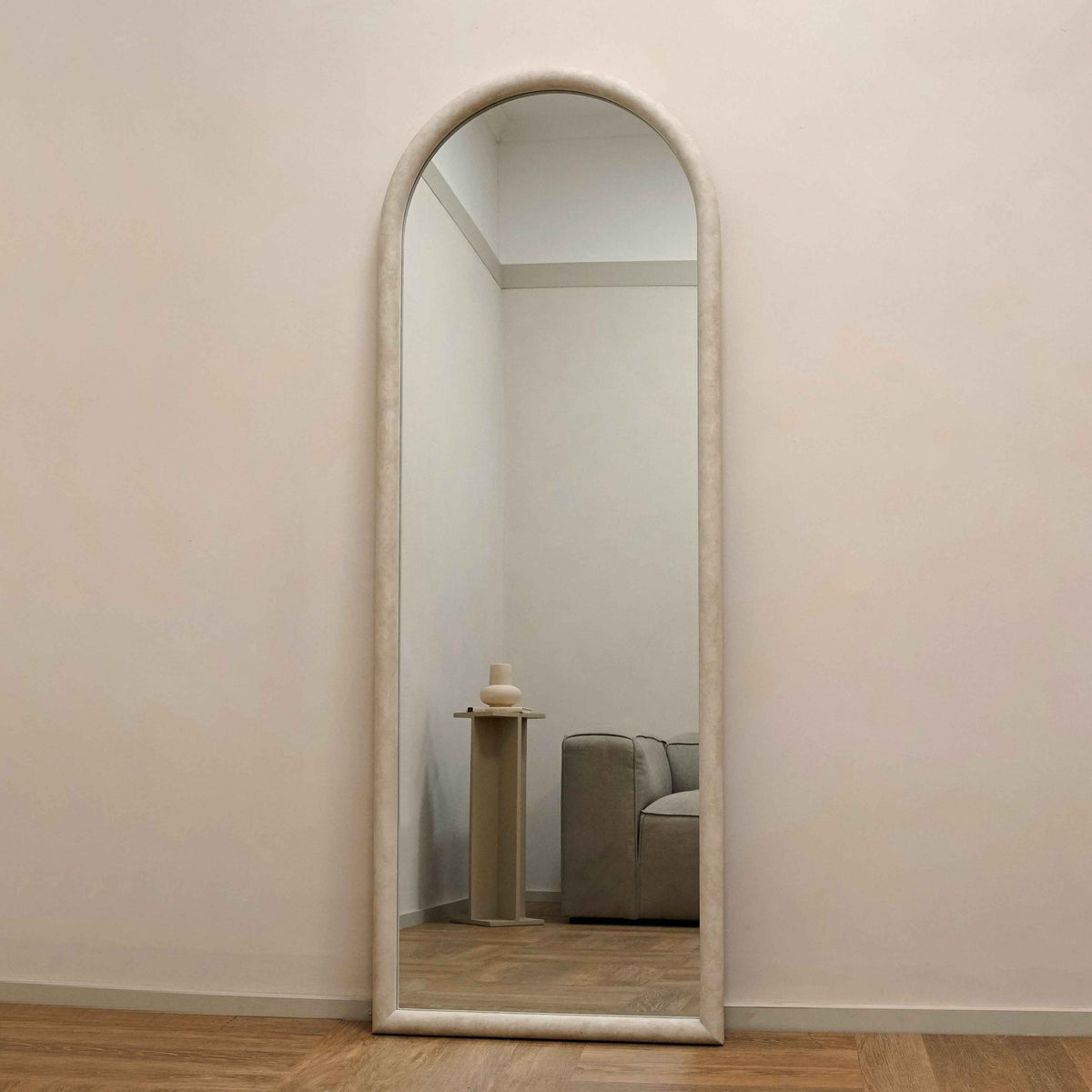 Amora - Miroir en béton grand format arche pleine longueur 172cm x 60cm