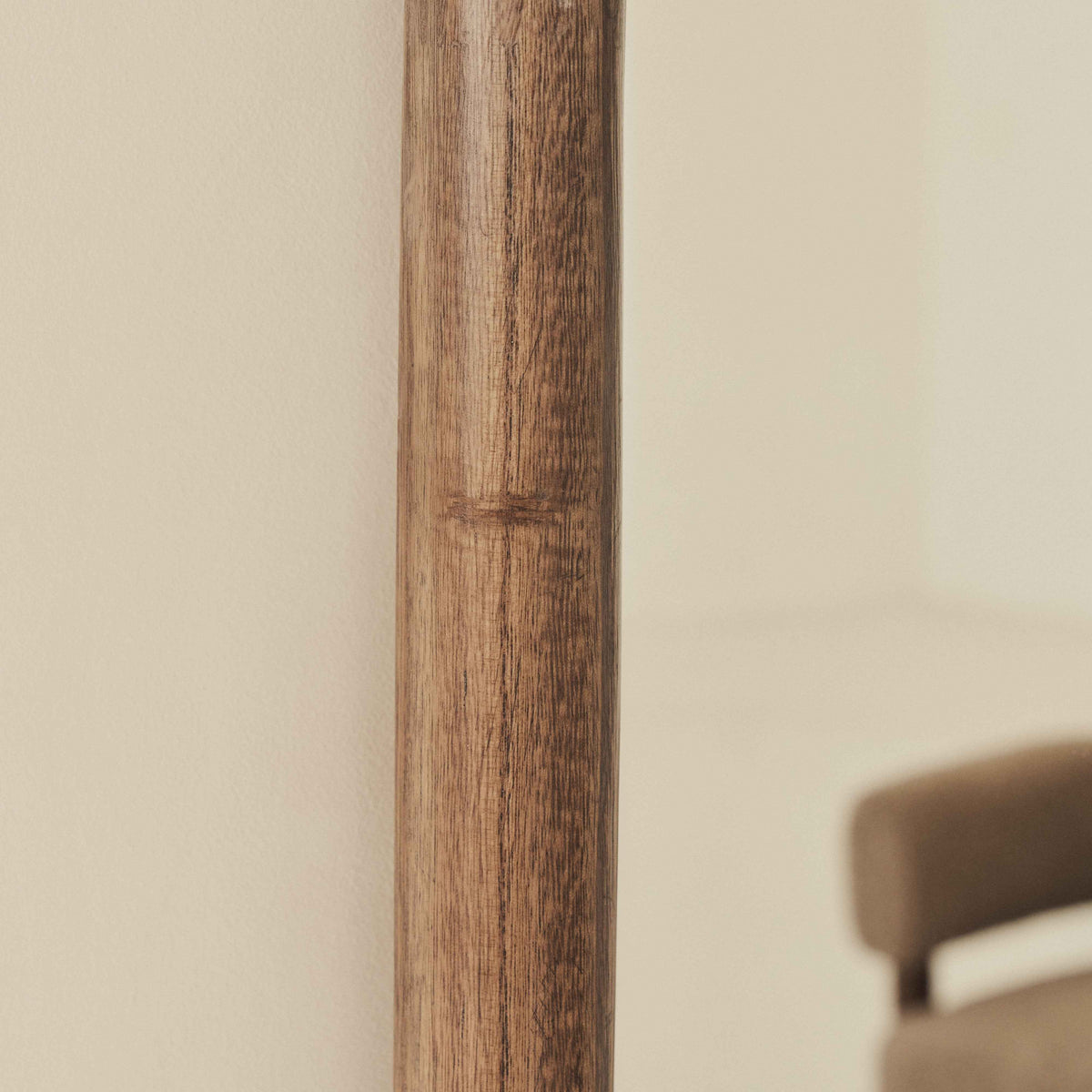 Amora - Miroir en bois chaud grand format plein pied arche 180cm x 90cm