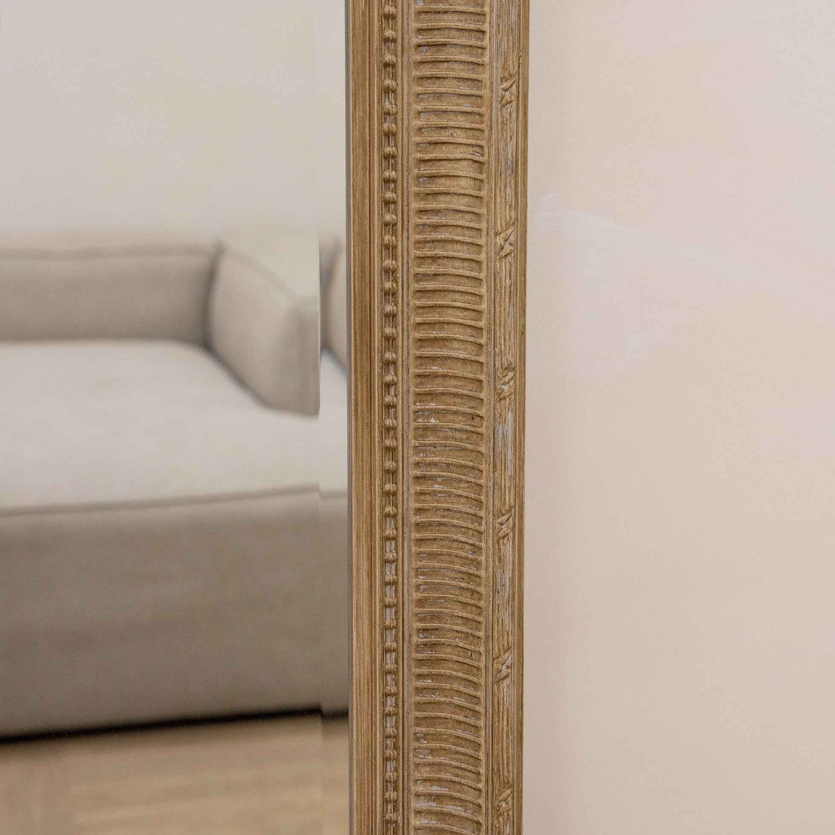 Antoine - Miroir Rectangulaire en Bois Lavé Extra Large Pleine Longueur 185cm x 100cm