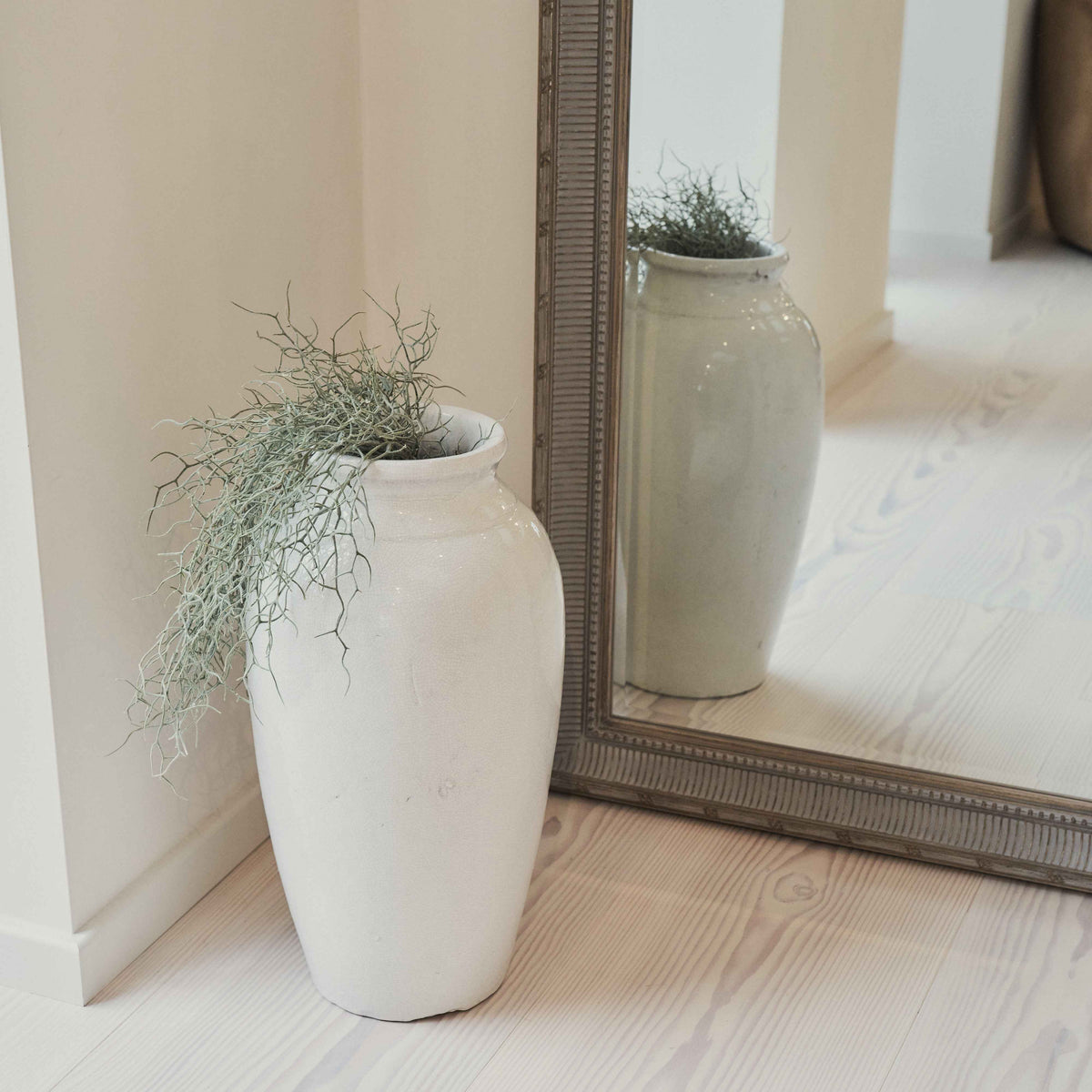 Antoine - Miroir Rectangulaire Grand Format en Bois Lavé 166 cm x 79 cm