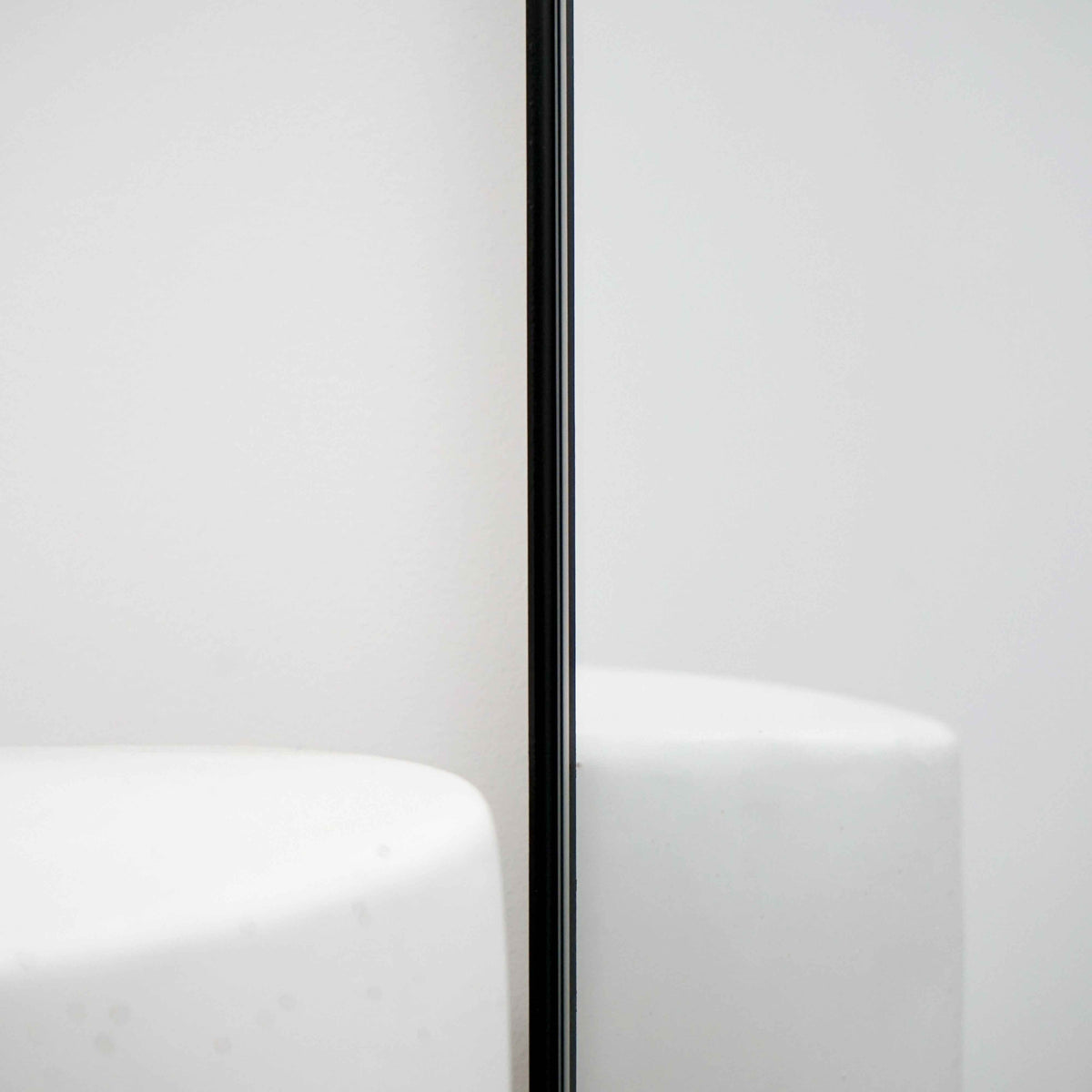 Aria - Miroir Métallique Noir Grand Format 180cm x 90cm Pleine Longueur