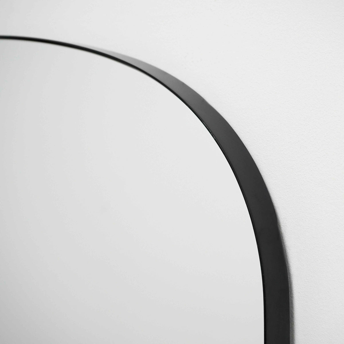 Aria - Miroir Métallique Noir Grand Format 180cm x 90cm Pleine Longueur