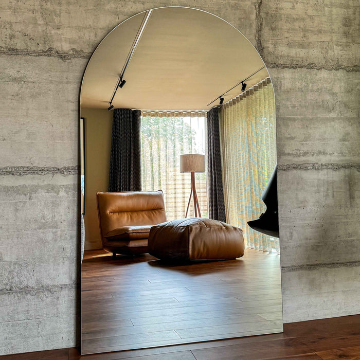Edge - Miroir sans cadre extra large en arc, pleine longueur 179cm x 110cm