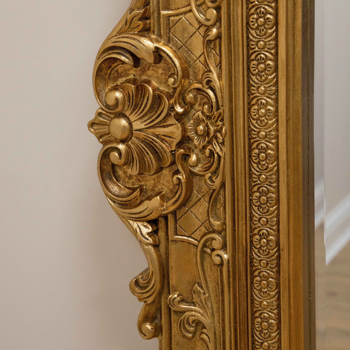 Ella Grande - Grand miroir de sol orné 190cm x 140cm