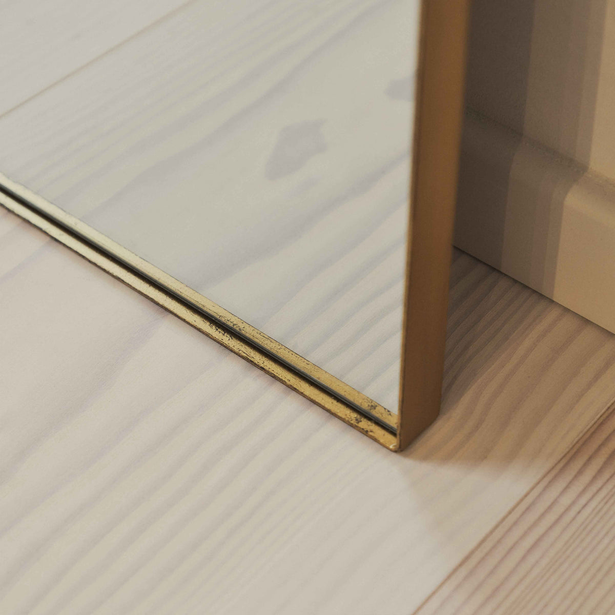Isla - Miroir Métallique Arqué Extra Large Doré Pleine Longueur 190cm x 120cm