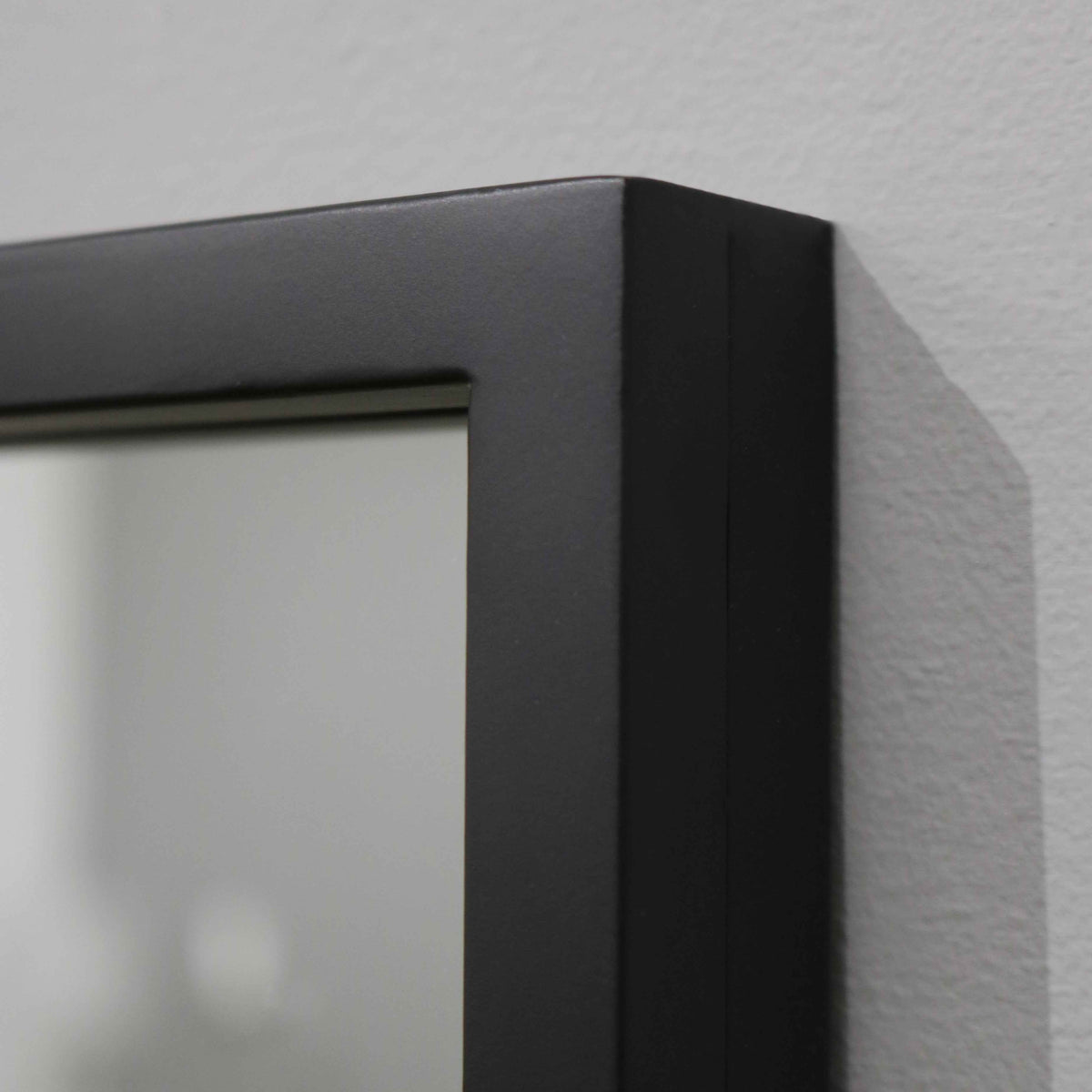 Islington - Miroir Industriel Métallique Noir Pleine Longueur 170cm x 80cm