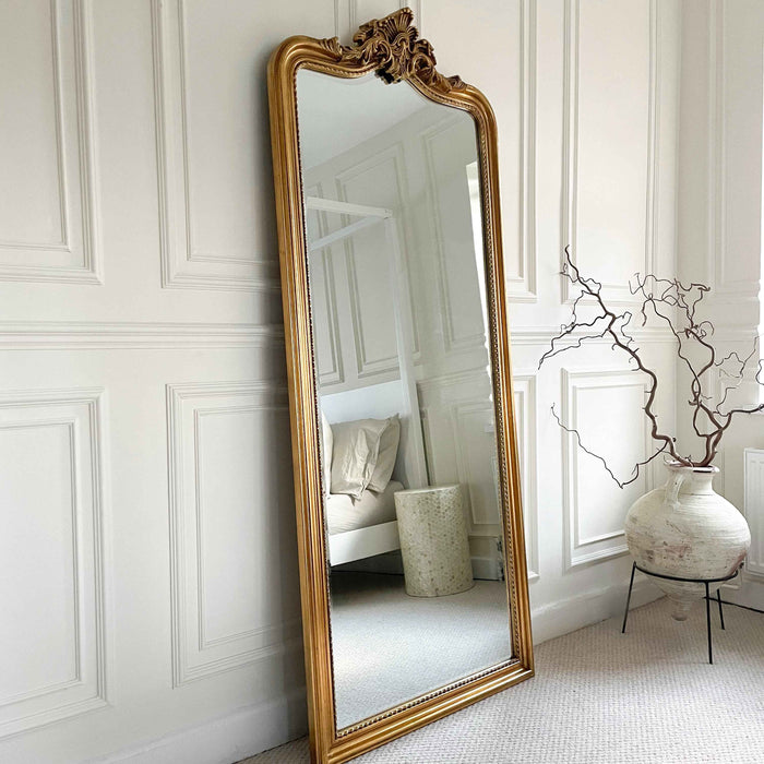 James - Miroir Arqué Doré Pleine Longueur 189cm x 80cm