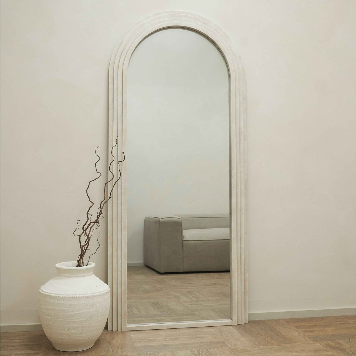 Luciana - Miroir en béton arche pleine longueur 180cm x 80cm