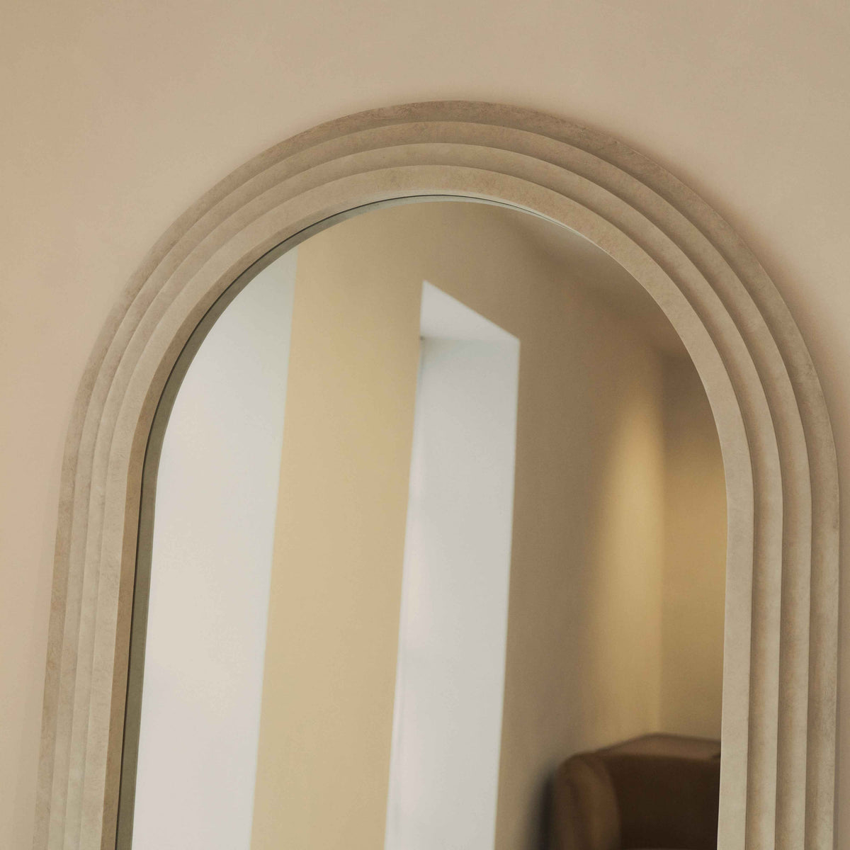 Luciana - Miroir en béton cintré pleine longueur 200cm x 100cm