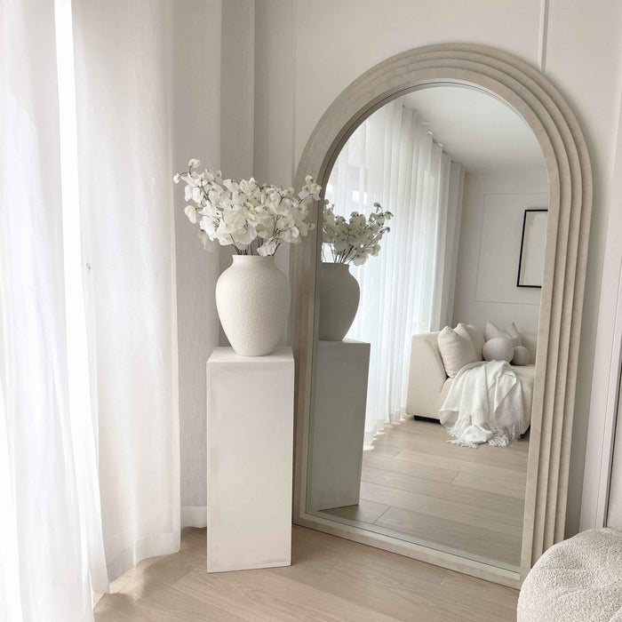 Luciana - Miroir en béton arqué pleine longueur 180cm x 110cm