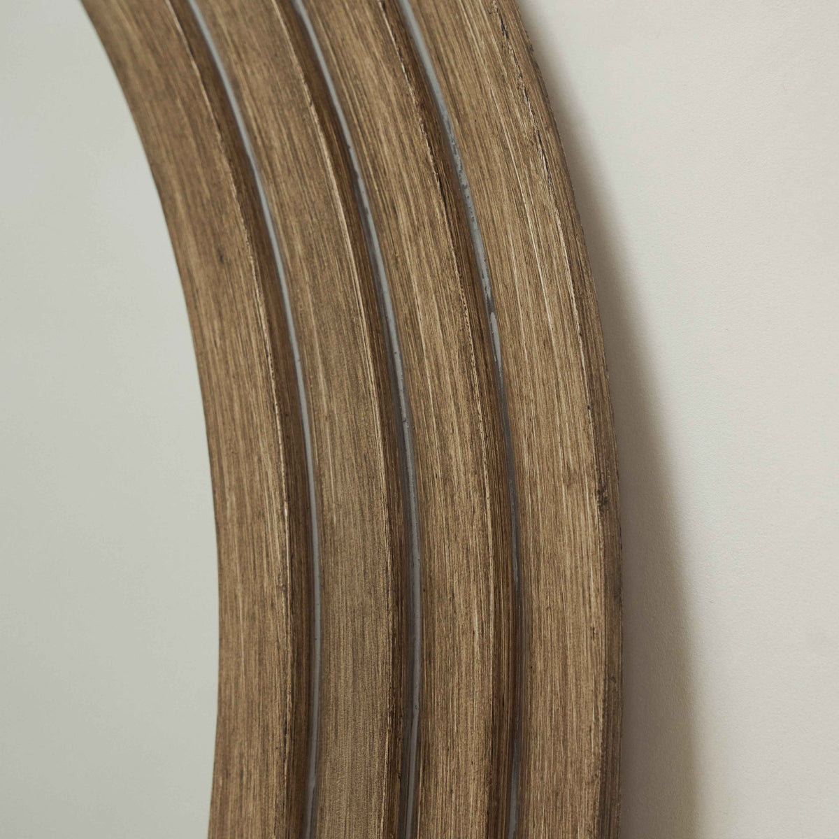 Luciana - Miroir en bois lavé plein pied arqué 180 cm x 80 cm