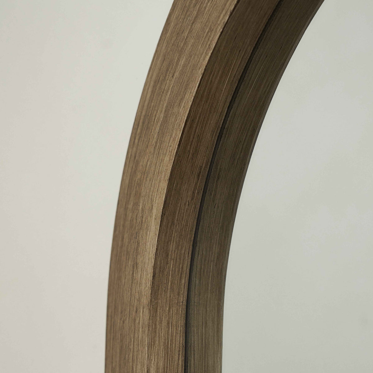 Luciana - Miroir en bois lavé plein pied arqué 180 cm x 80 cm
