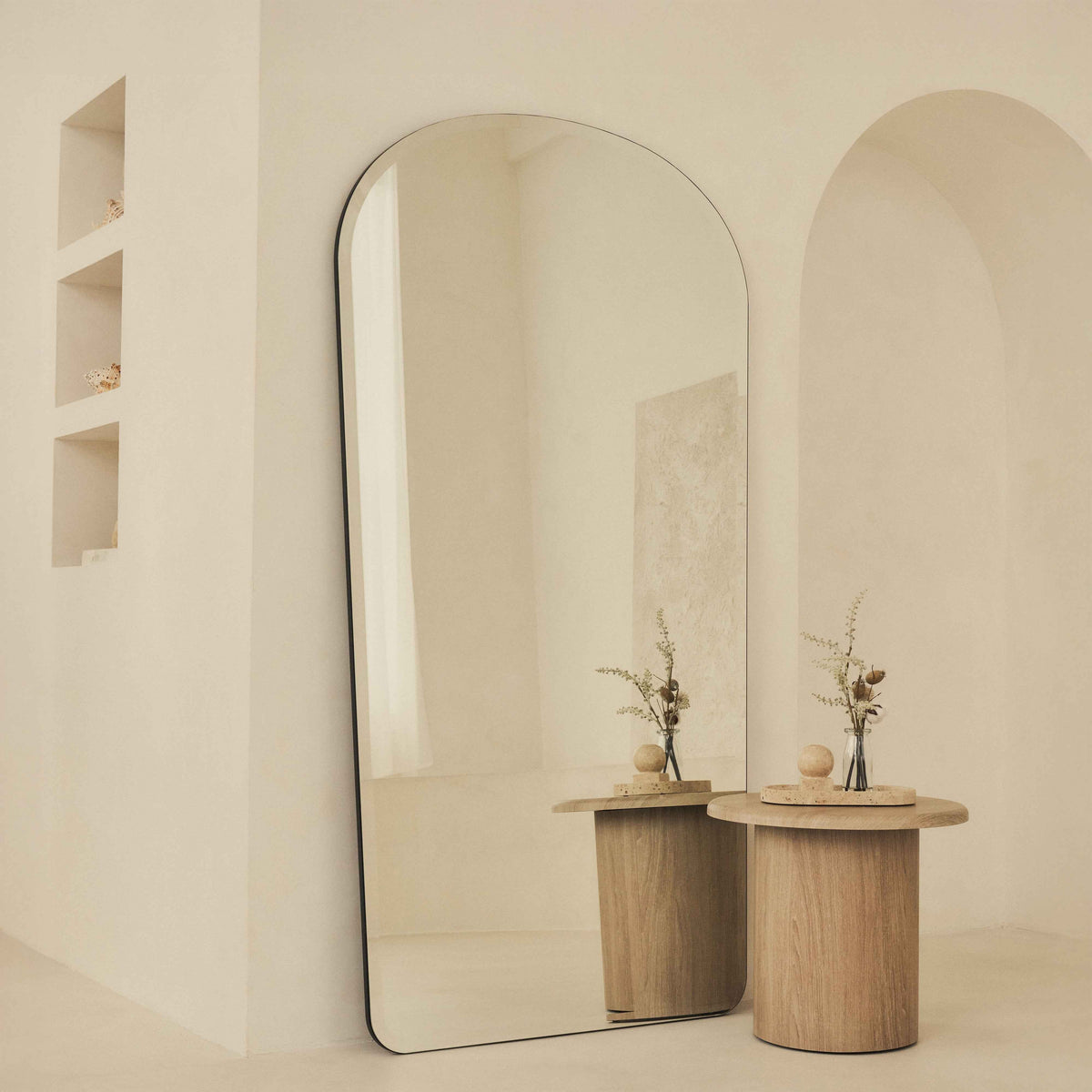 Vienna - Miroir biseauté sans cadre extra grand pleine longueur 180cm x 95cm