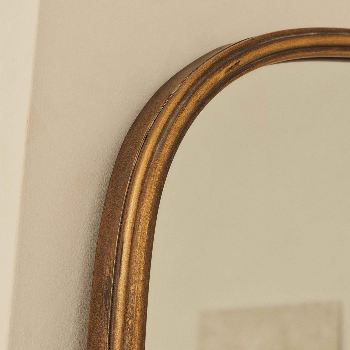 Amelia - Miroir Métallique Arqué Doré Pleine Longueur 200cm x 120cm