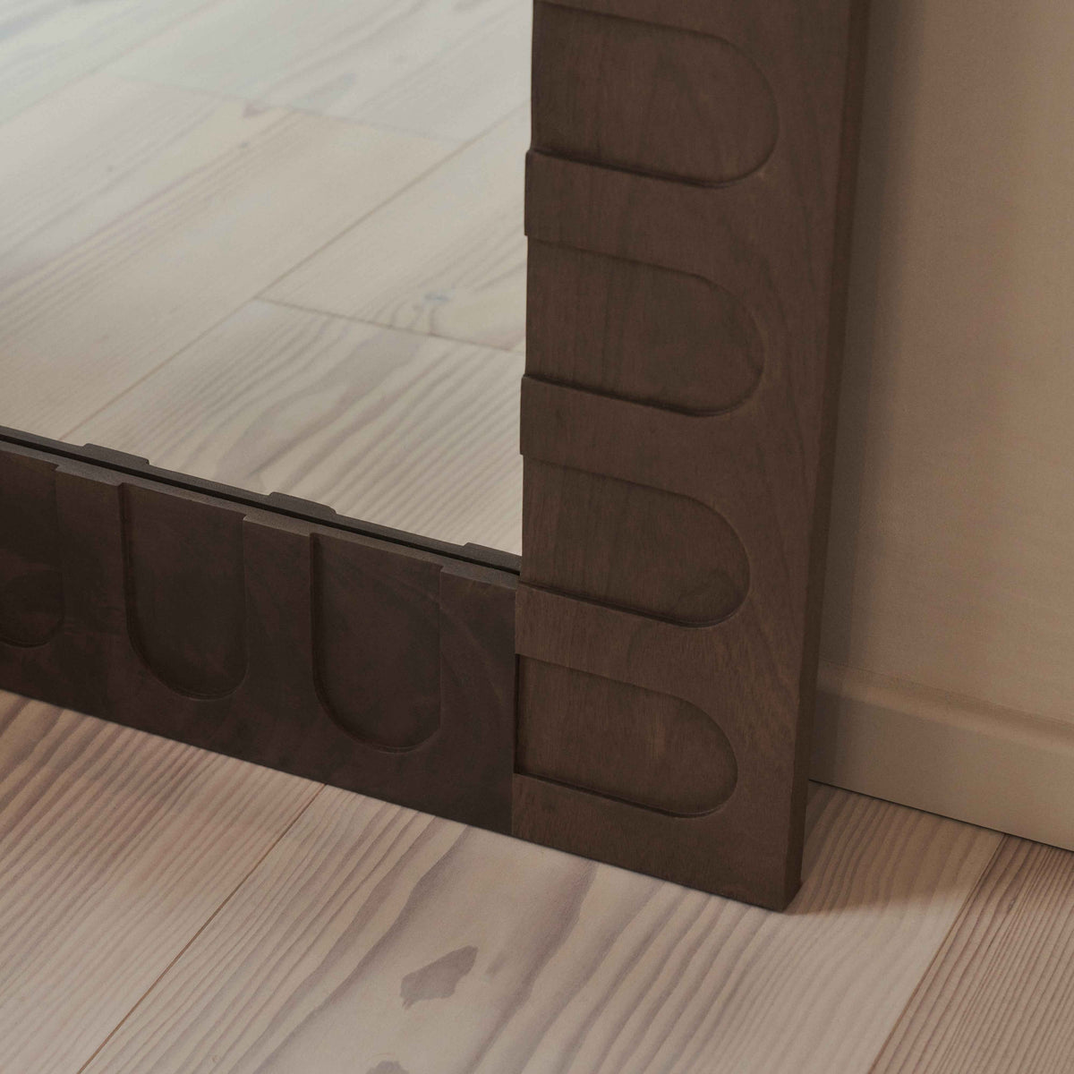 Valor - Miroir Premium Extra Large Bois Chaud 200cm x 120cm