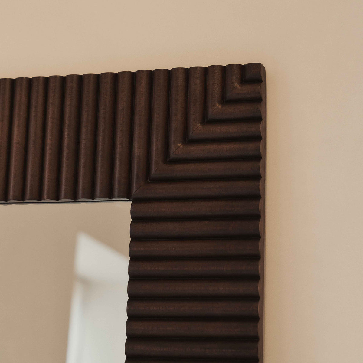 Sloane - Miroir Rectangulaire Premium Extra Large en Bois Foncé 190cm x 100cm