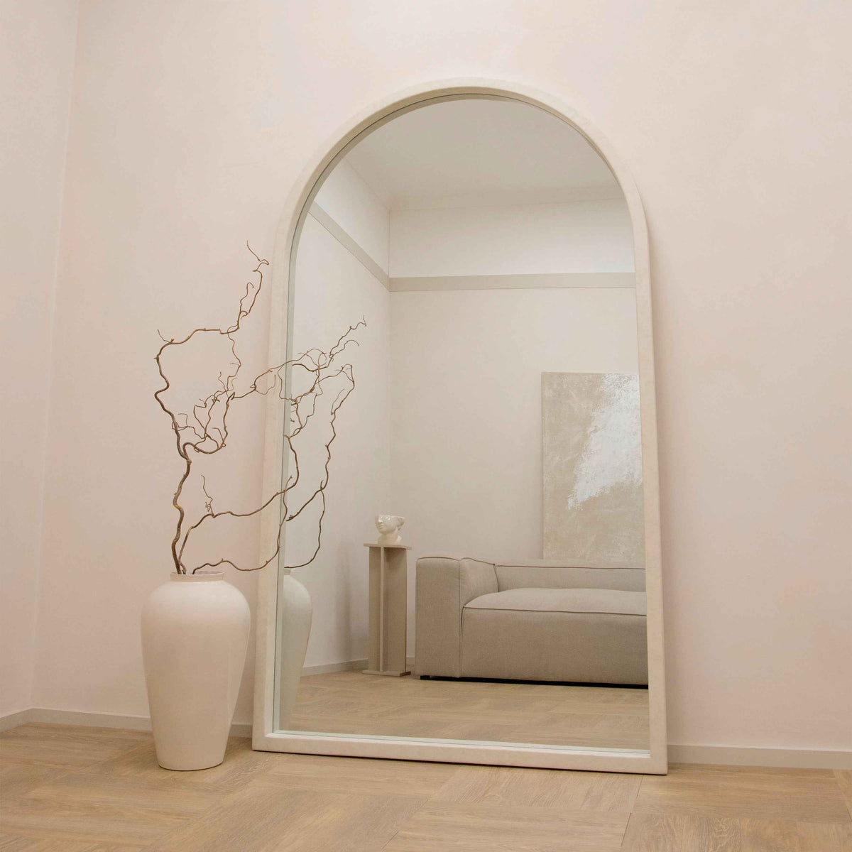 Tamara - Miroir en béton arche extra large pleine longueur 190cm x 110cm
