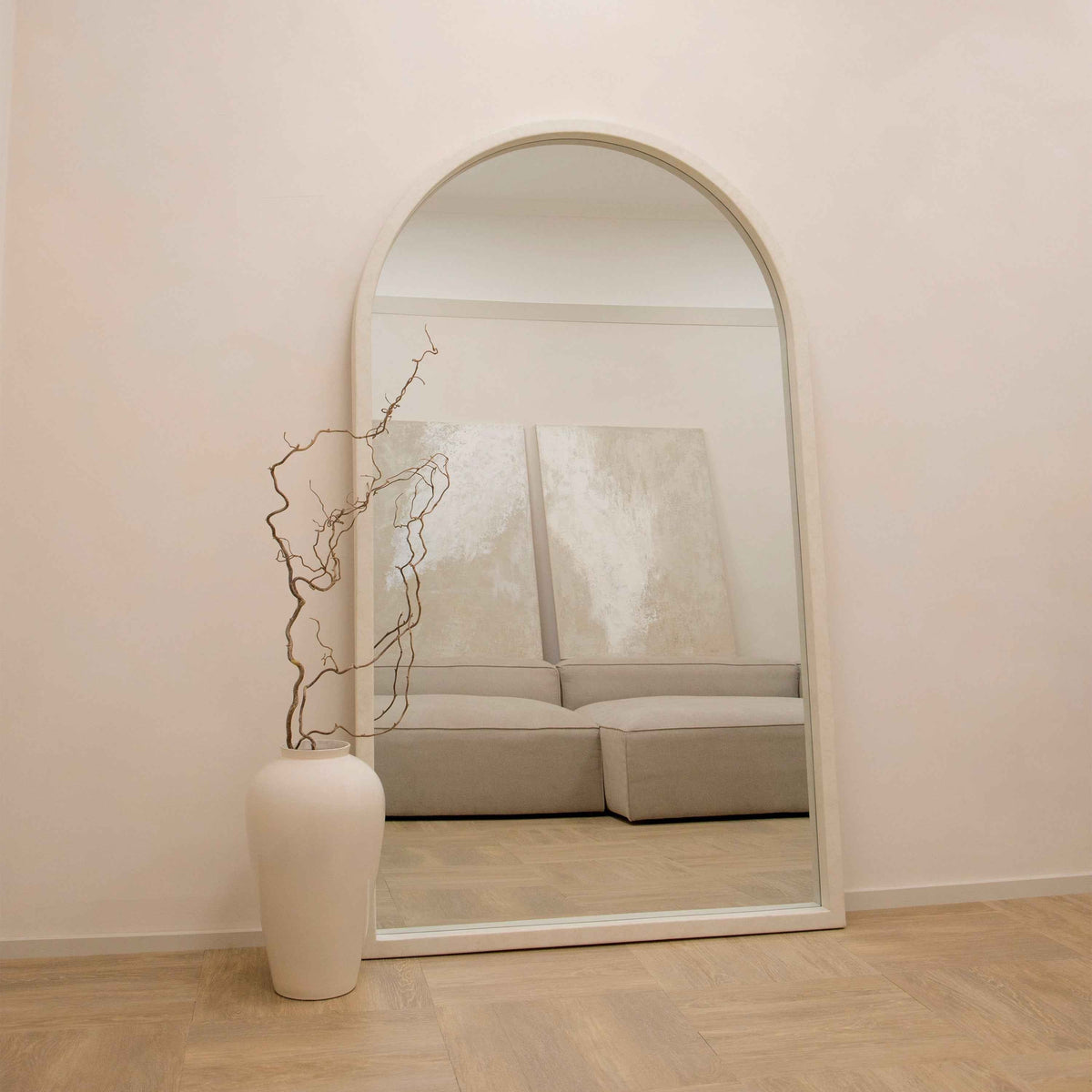 Tamara - Miroir en béton arche extra large pleine longueur 190cm x 110cm