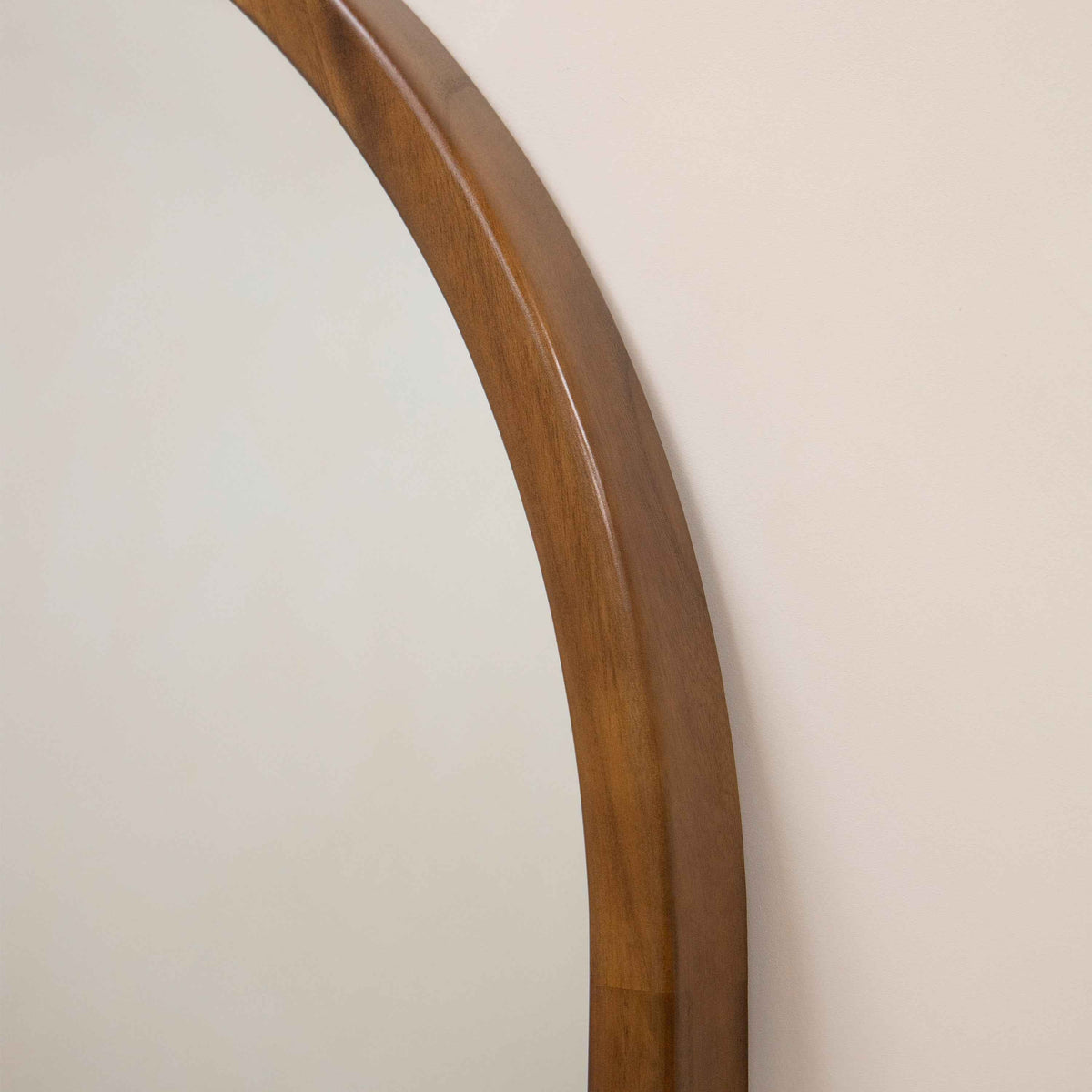 Tamara - Miroir en noyer arqué extra large pleine longueur 190cm x 110cm