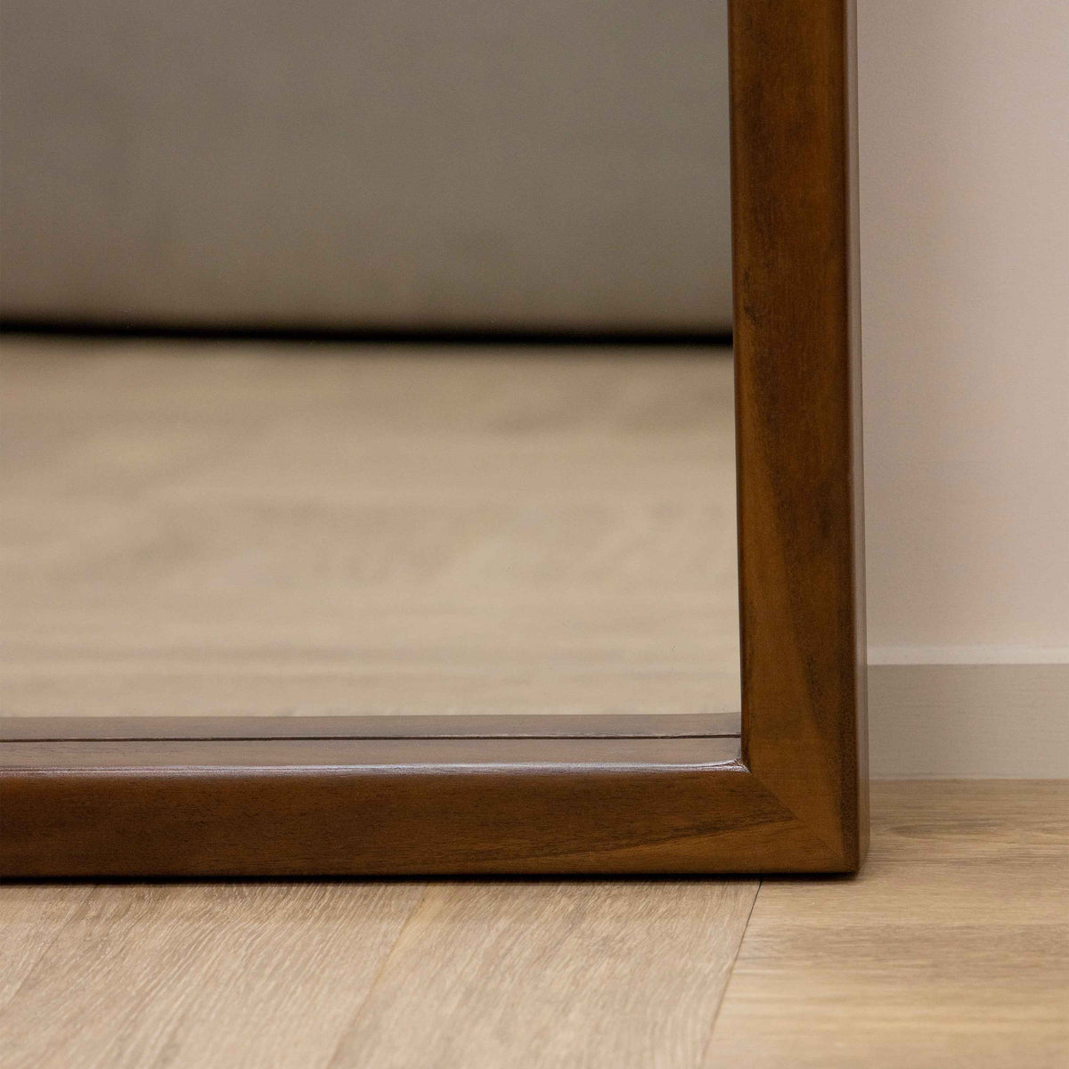 Tamara - Miroir en noyer arqué extra large pleine longueur 190cm x 110cm