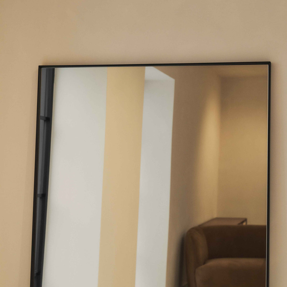 Theo - Miroir Métallique Noir Extra Large Pleine Longueur 180cm x 100cm