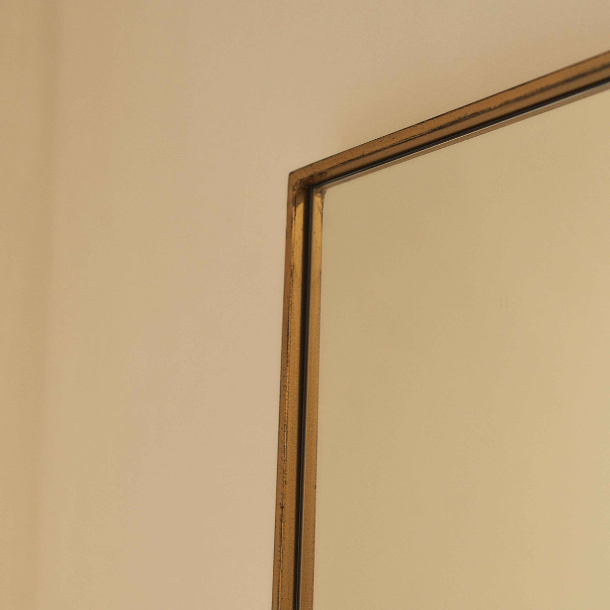 Theo - Miroir Métallique Rectangulaire Extra Large Pleine Longueur 190cm x 120cm Or