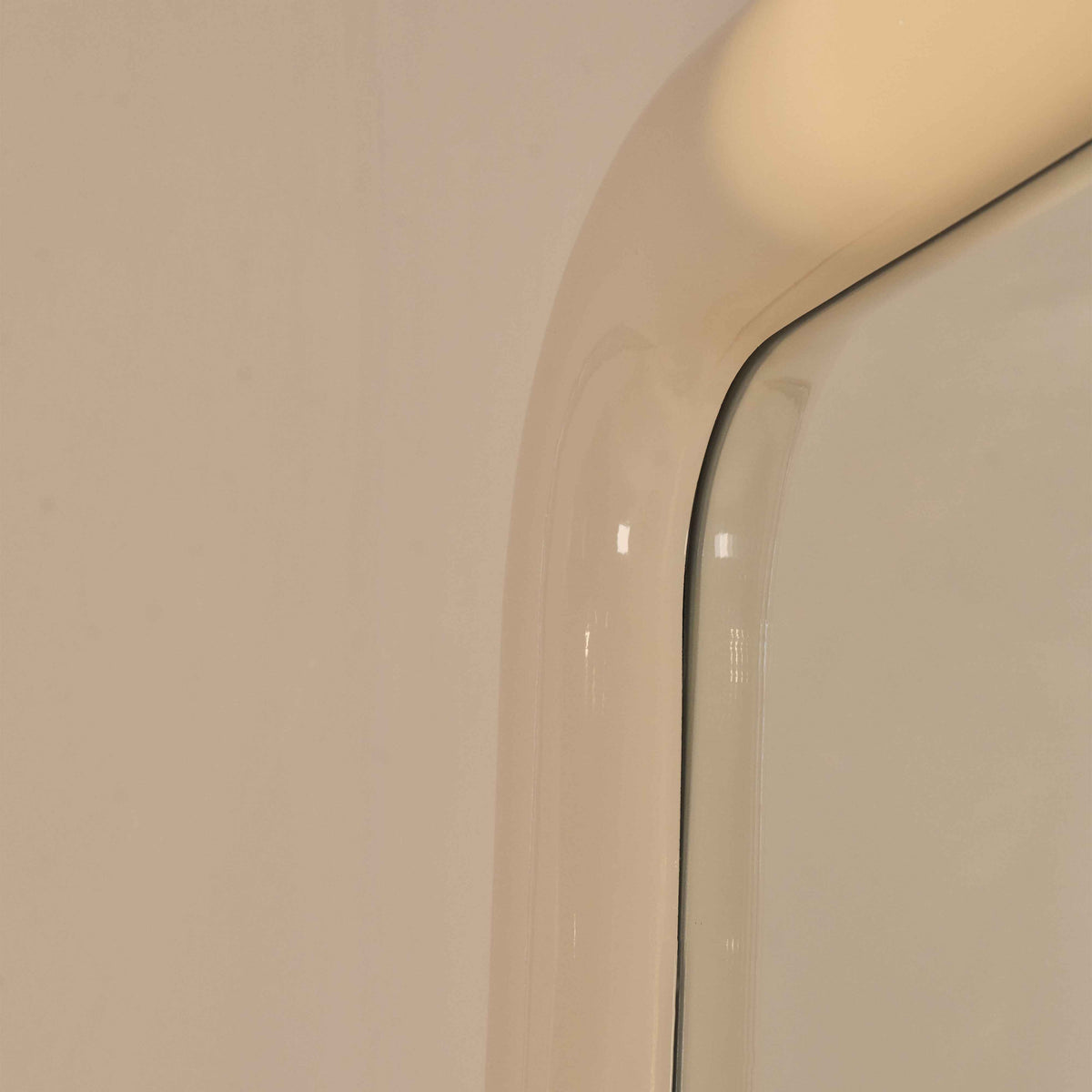 Obsidian - Miroir Rectangulaire Extra Large Pleine Longueur Brillant Ivoire 200cm x 120cm