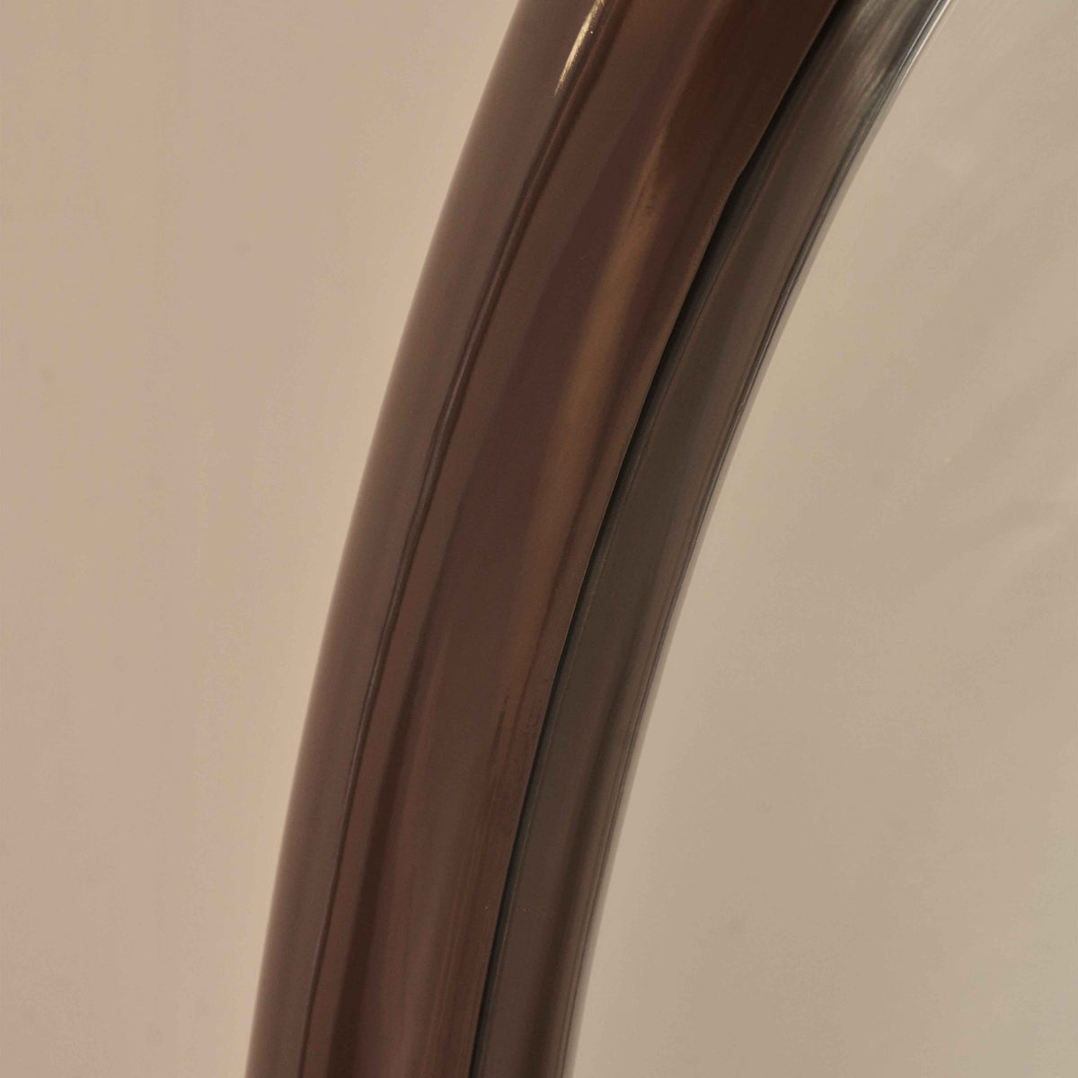 Obsidienne - Miroir Extra Large Arqué Pleine Longueur Chocolat Brillant 200cm x 120cm