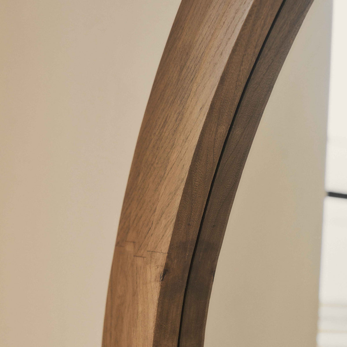 Luciana - Miroir Extra Large Bois Chaud Irregular Pleine Longueur 200cm x 115cm