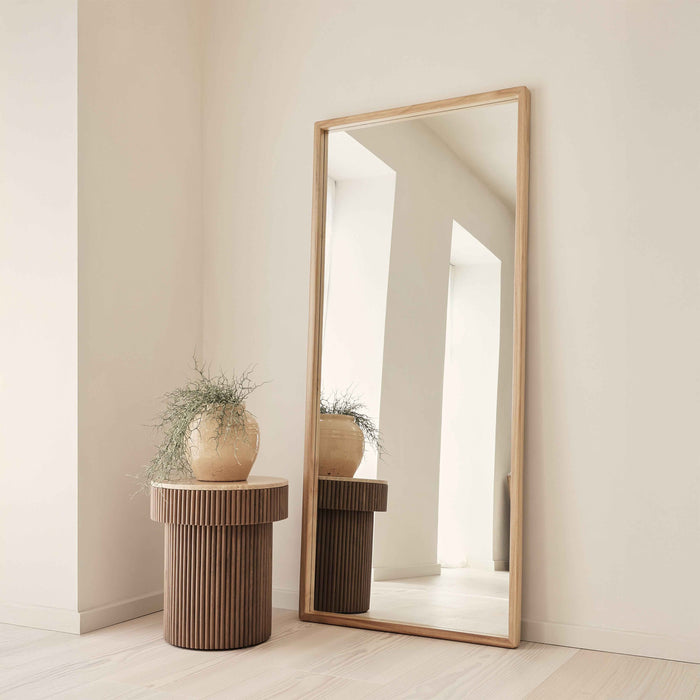 Arden - Miroir en bois clair pleine longueur 180cm x 80cm