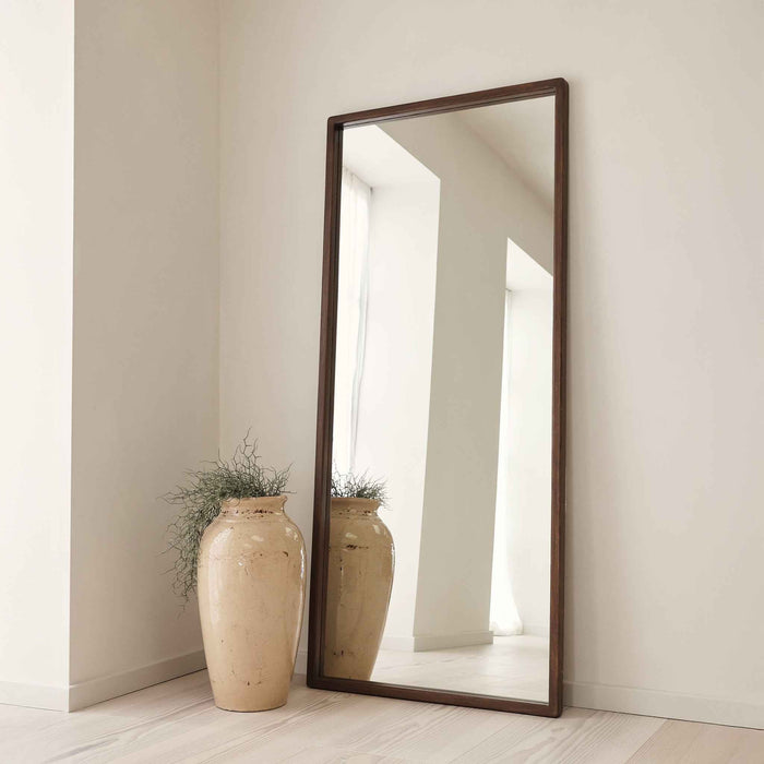 Arden - Miroir en bois foncé pleine longueur 180 cm x 80 cm