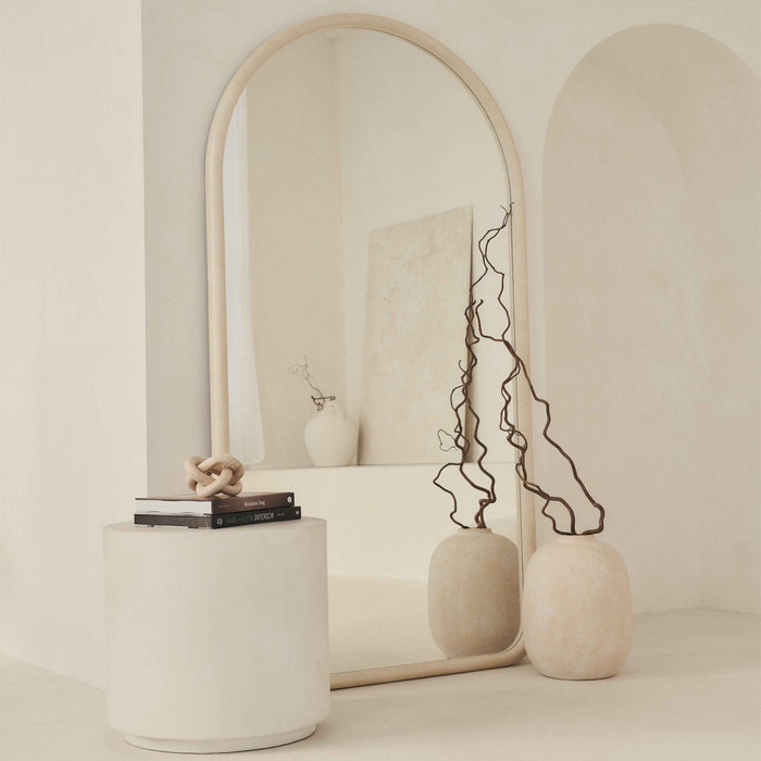 Amora - Miroir en béton extra grand, plein pied, arche, 190 cm x 100 cm