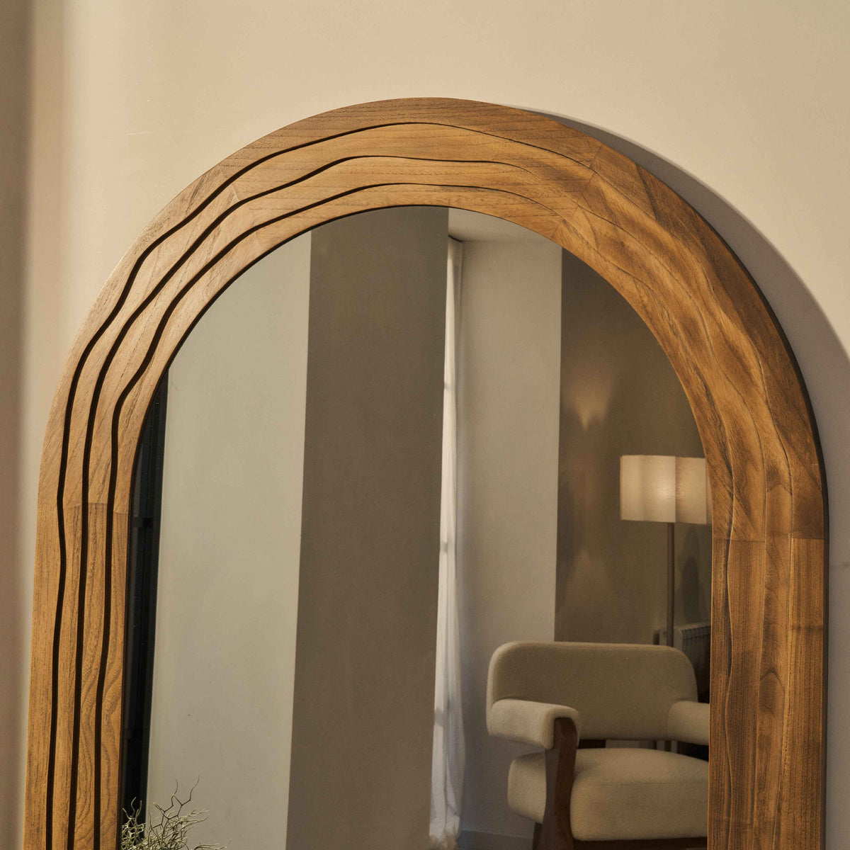 Lucelle - Miroir Arqué Extra Large Pleine Longueur Chaud 180cm x 120cm