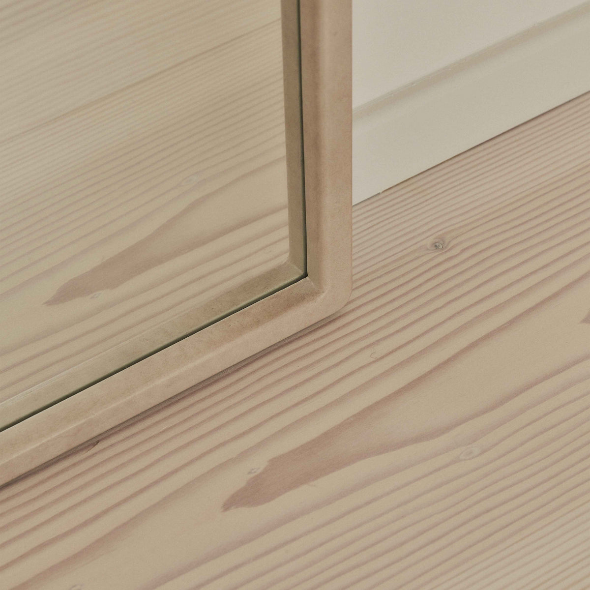 Arden - Miroir en bois pleine longueur béton 140cm x 45cm