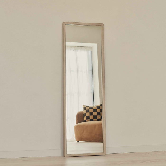 Arden - Miroir en bois pleine longueur béton 140cm x 45cm