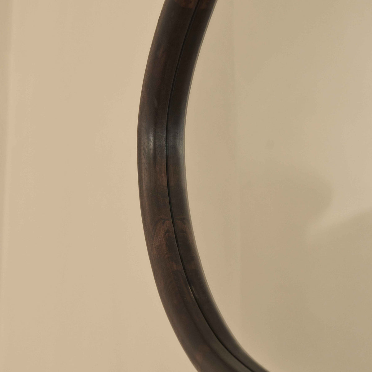 Aaliyah - Miroir mural irrégulier en bois foncé 150cm x 75cm
