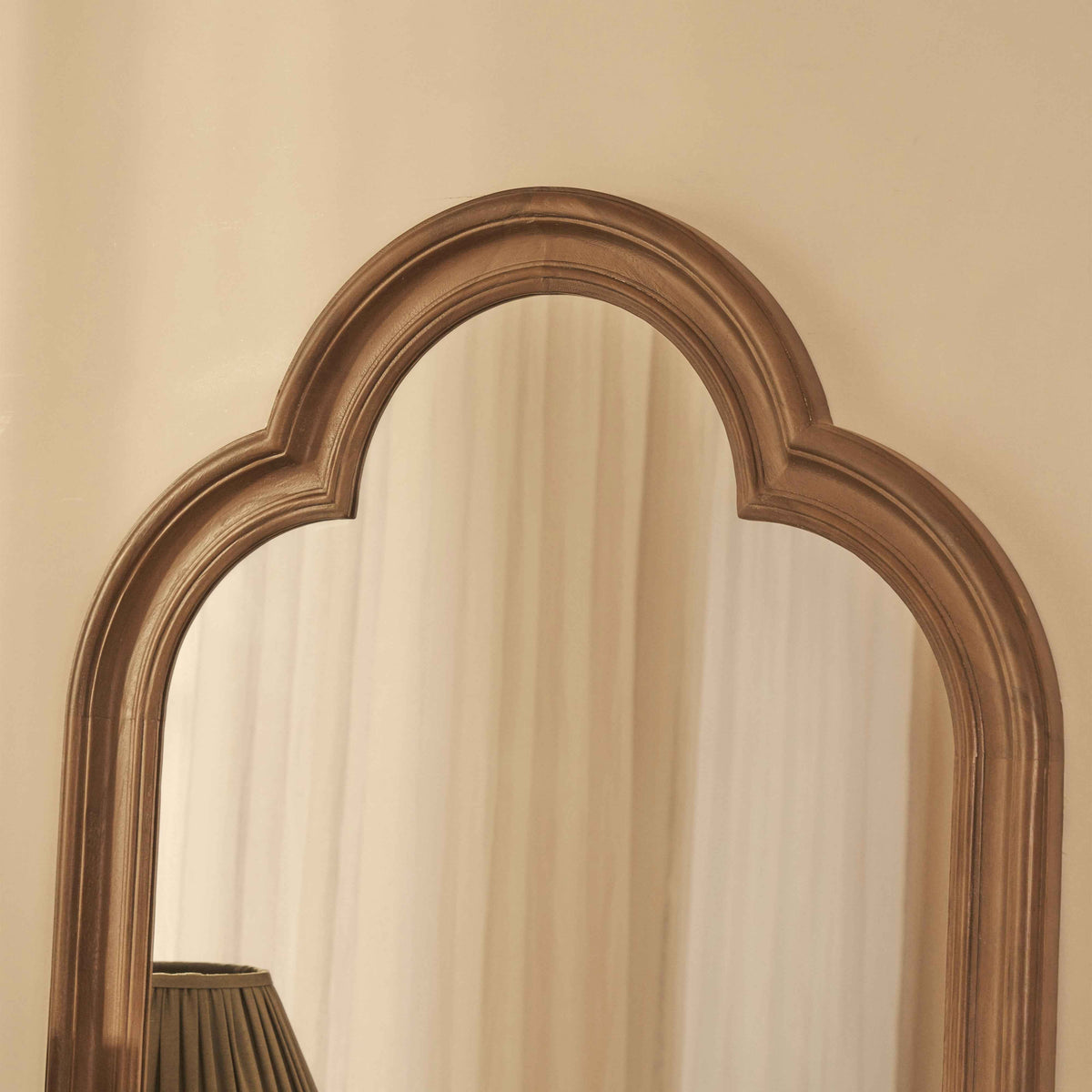 Melilla - Miroir Arqué en Bois Lavé 120cm x 80cm